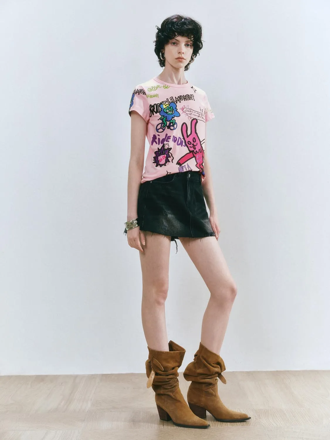 Printed Short Sleeve T-Shirts sold by Urban Revivo product image thumbnail 5