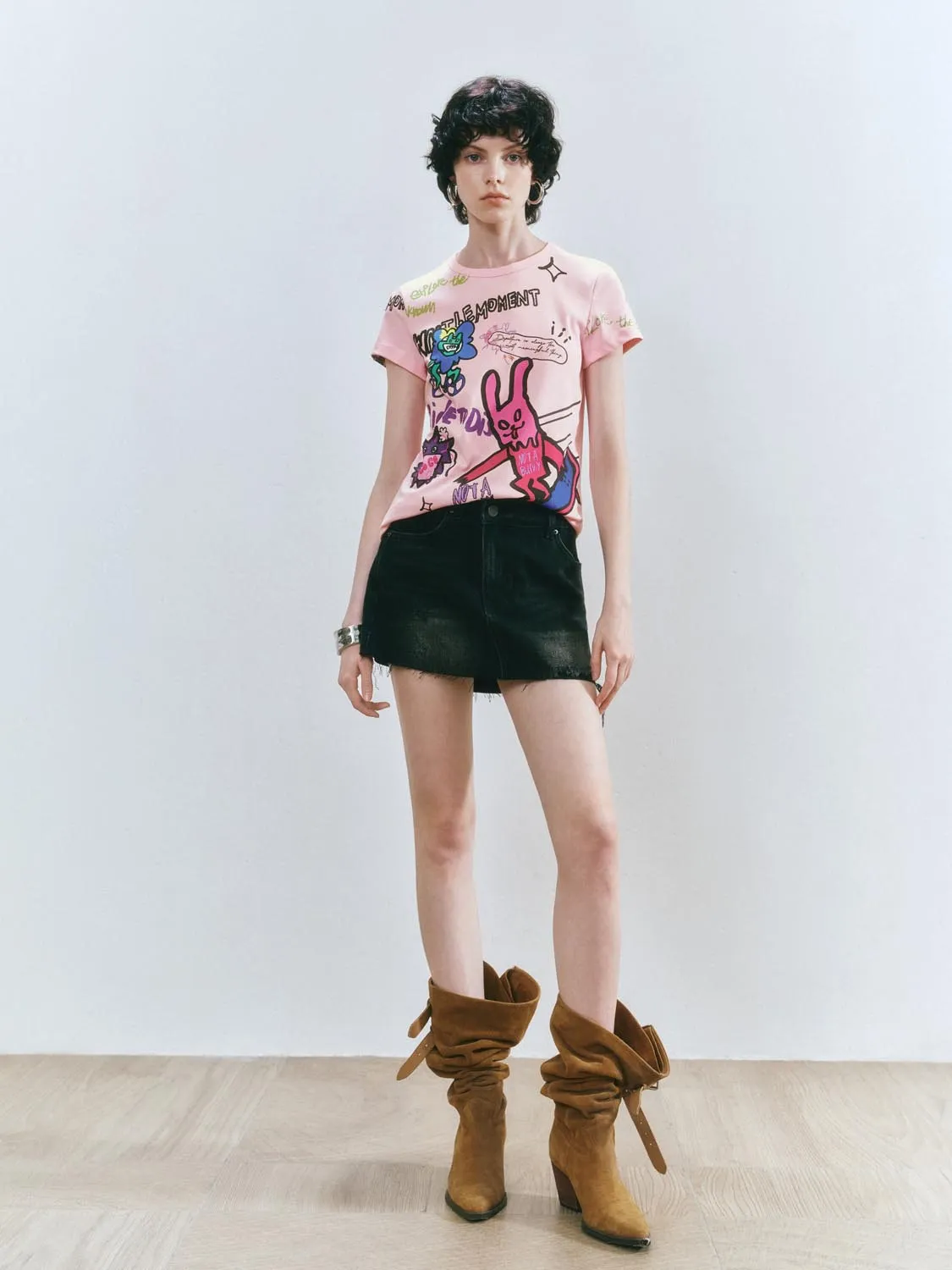 Printed Short Sleeve T-Shirts sold by Urban Revivo product image thumbnail 4