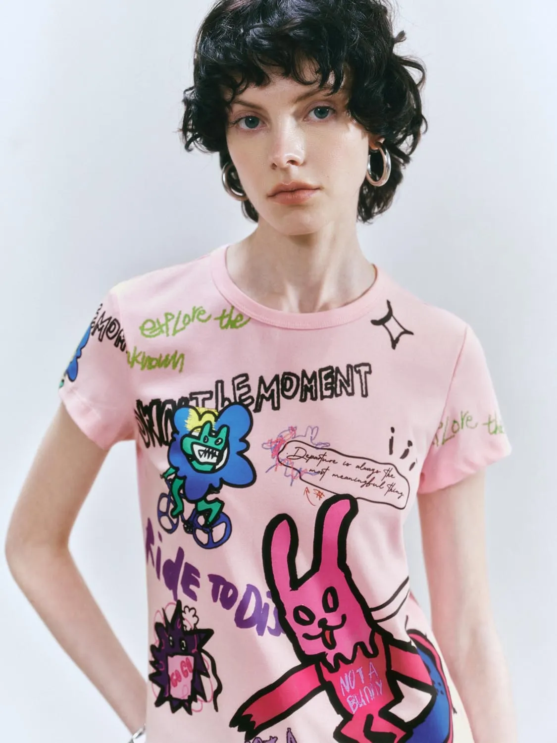 Printed Short Sleeve T-Shirts sold by Urban Revivo product image thumbnail 3