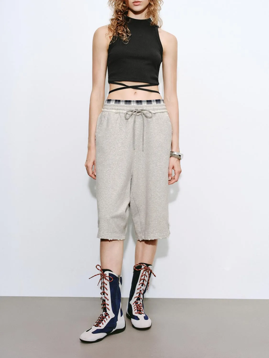 Wide-Leg Capri Pants sold by Urban Revivo product image thumbnail 2