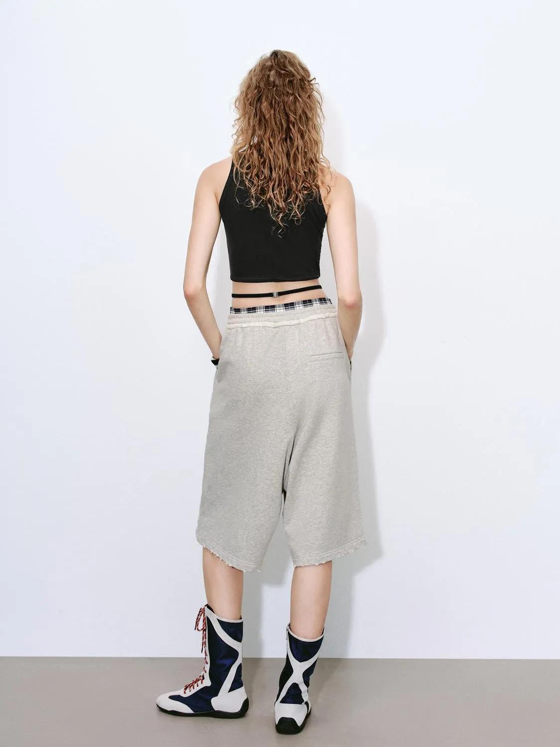 Wide-Leg Capri Pants sold by Urban Revivo product image thumbnail 4