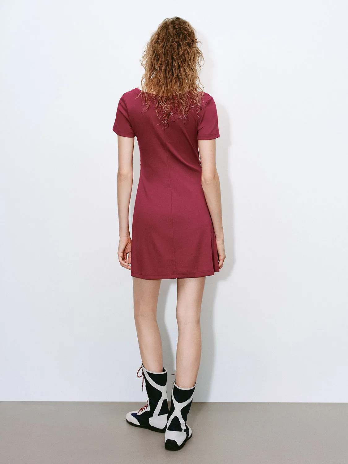 Short Sleeve Skater Dresses sold by Urban Revivo product image thumbnail 5