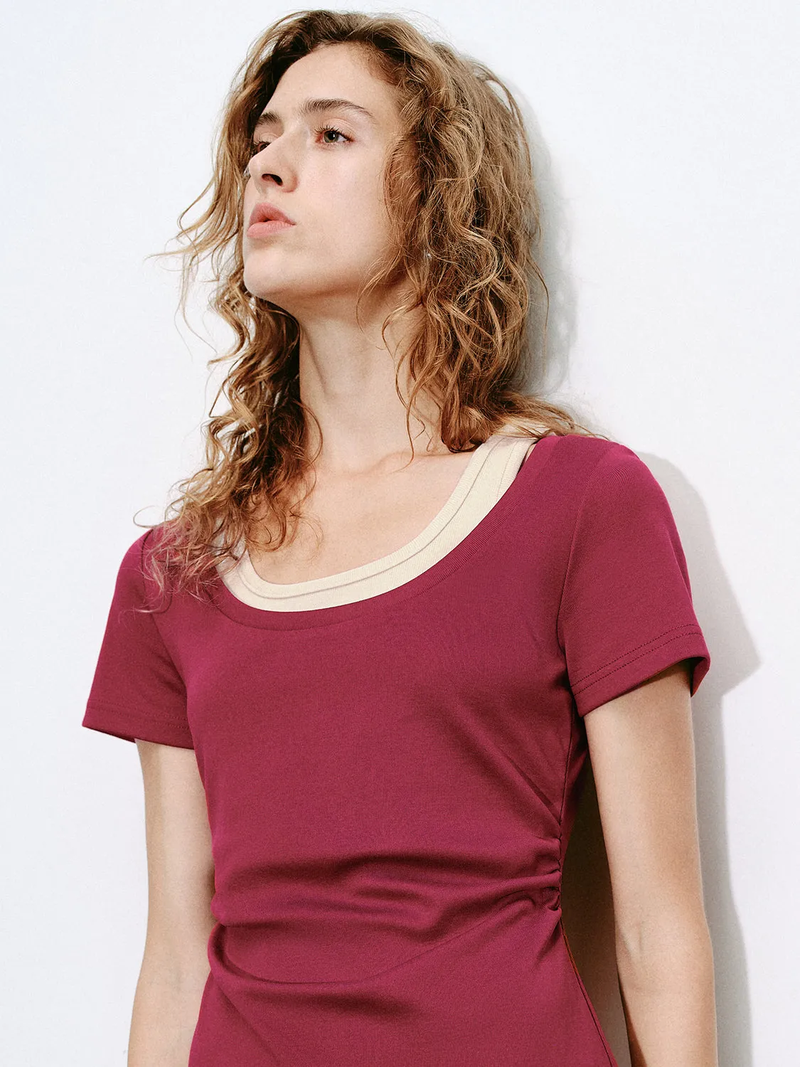 Short Sleeve Skater Dresses sold by Urban Revivo product image thumbnail 3