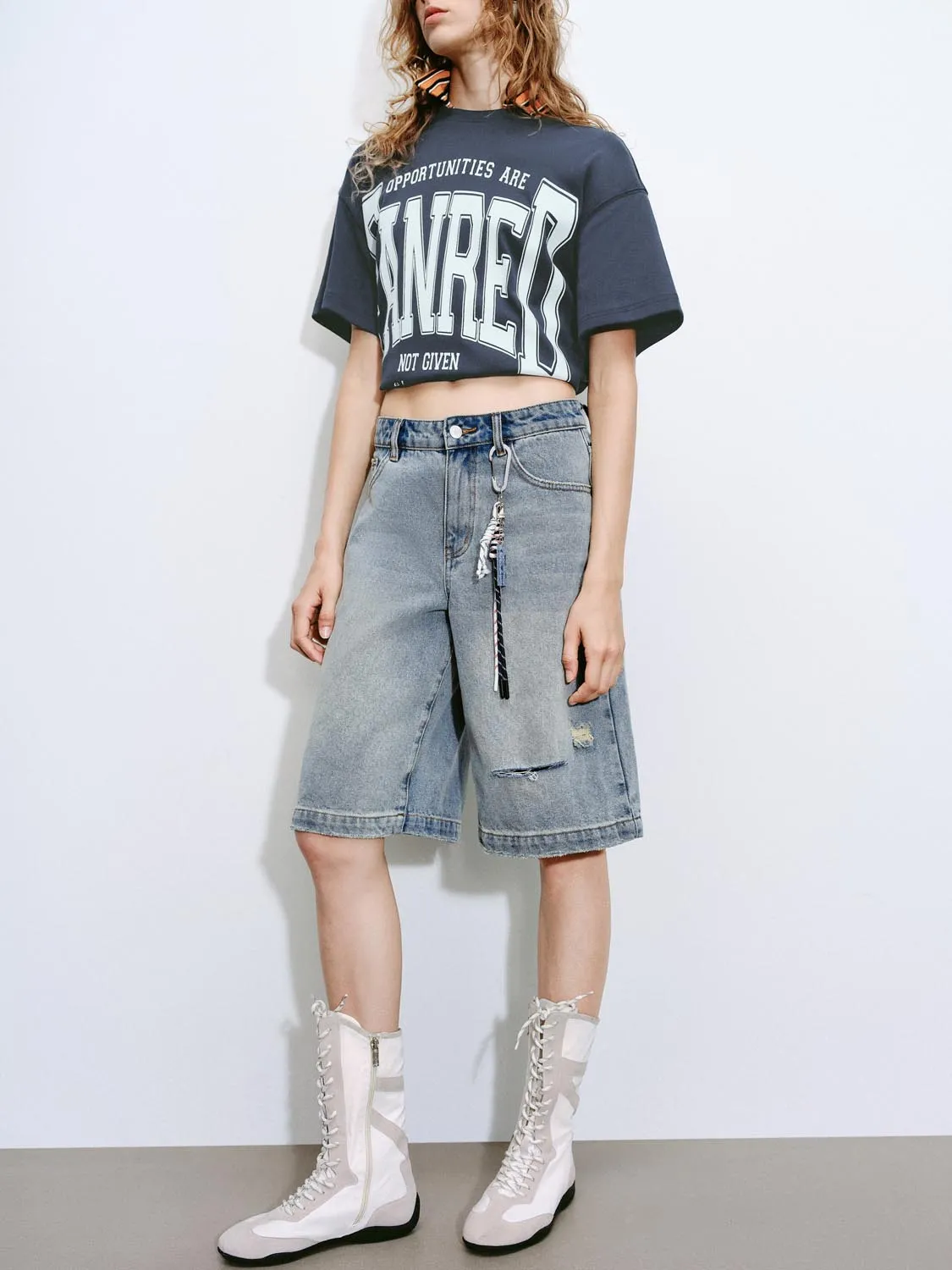 Vogue Denim Shorts sold by Urban Revivo product image thumbnail 3