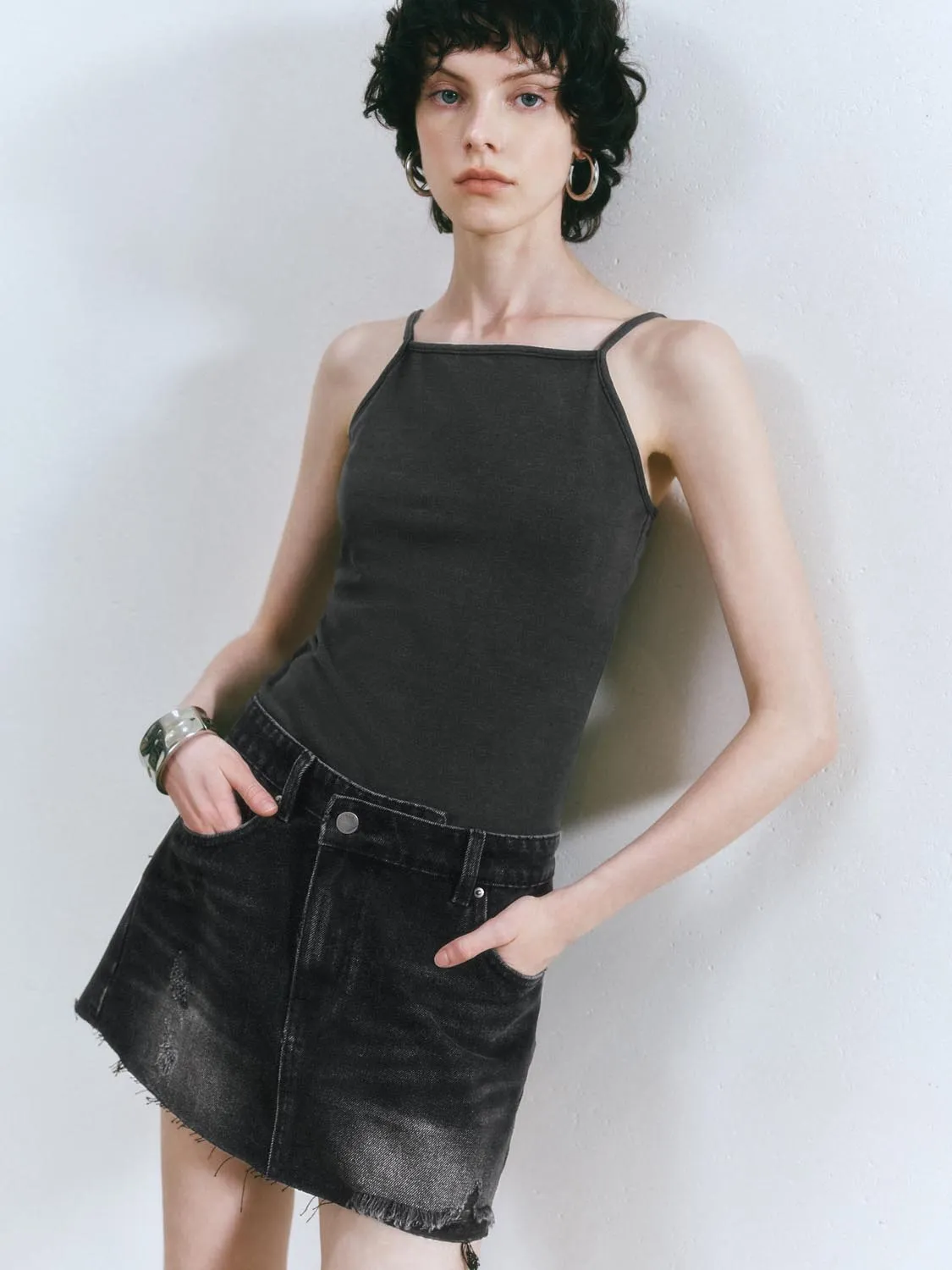 Camisole Denim Mini Dresses sold by Urban Revivo product image thumbnail 2
