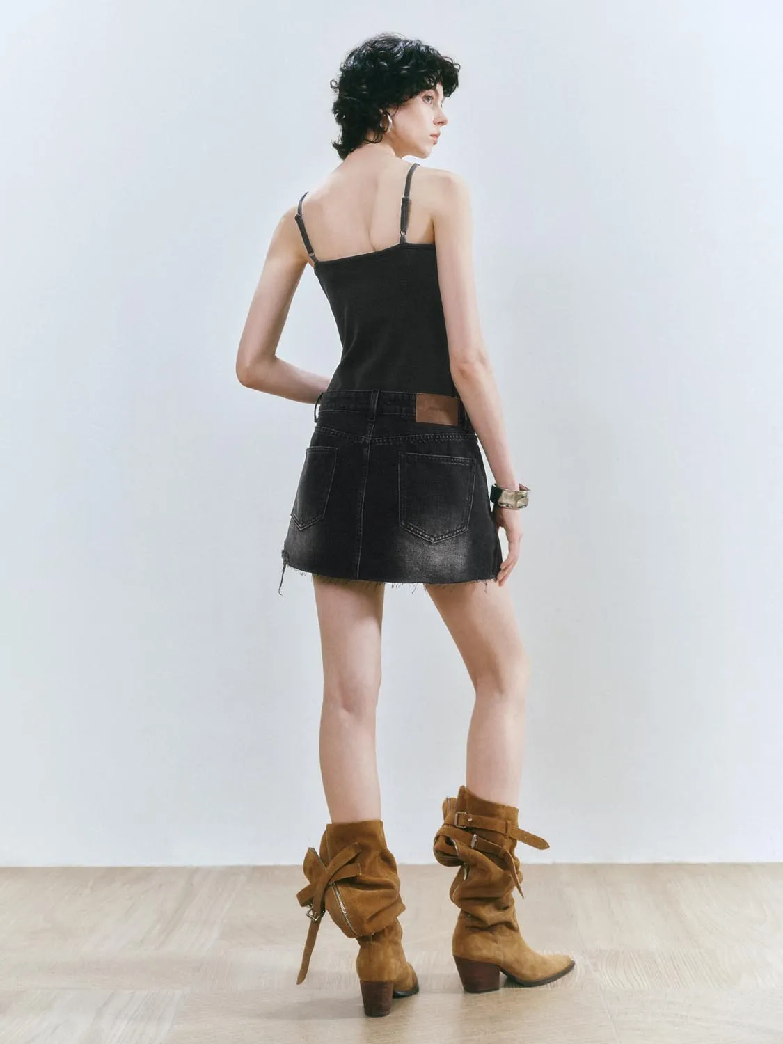 Camisole Denim Mini Dresses sold by Urban Revivo product image thumbnail 4