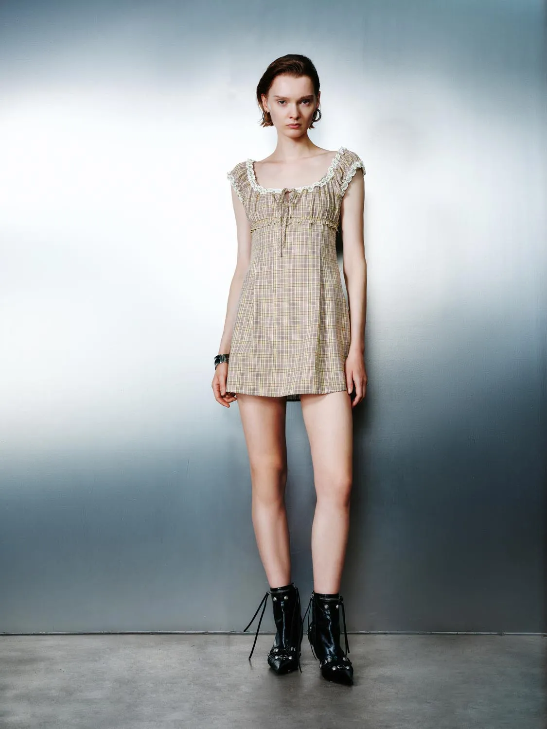 Plaid A-Line Dresses sold by Urban Revivo product image thumbnail 5