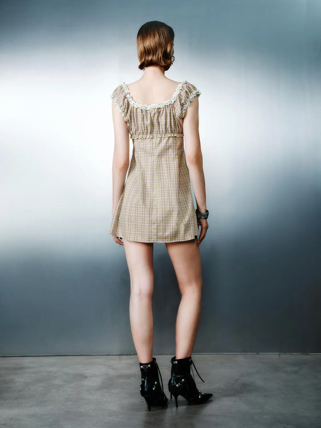 Plaid A-Line Dresses sold by Urban Revivo product image thumbnail 4