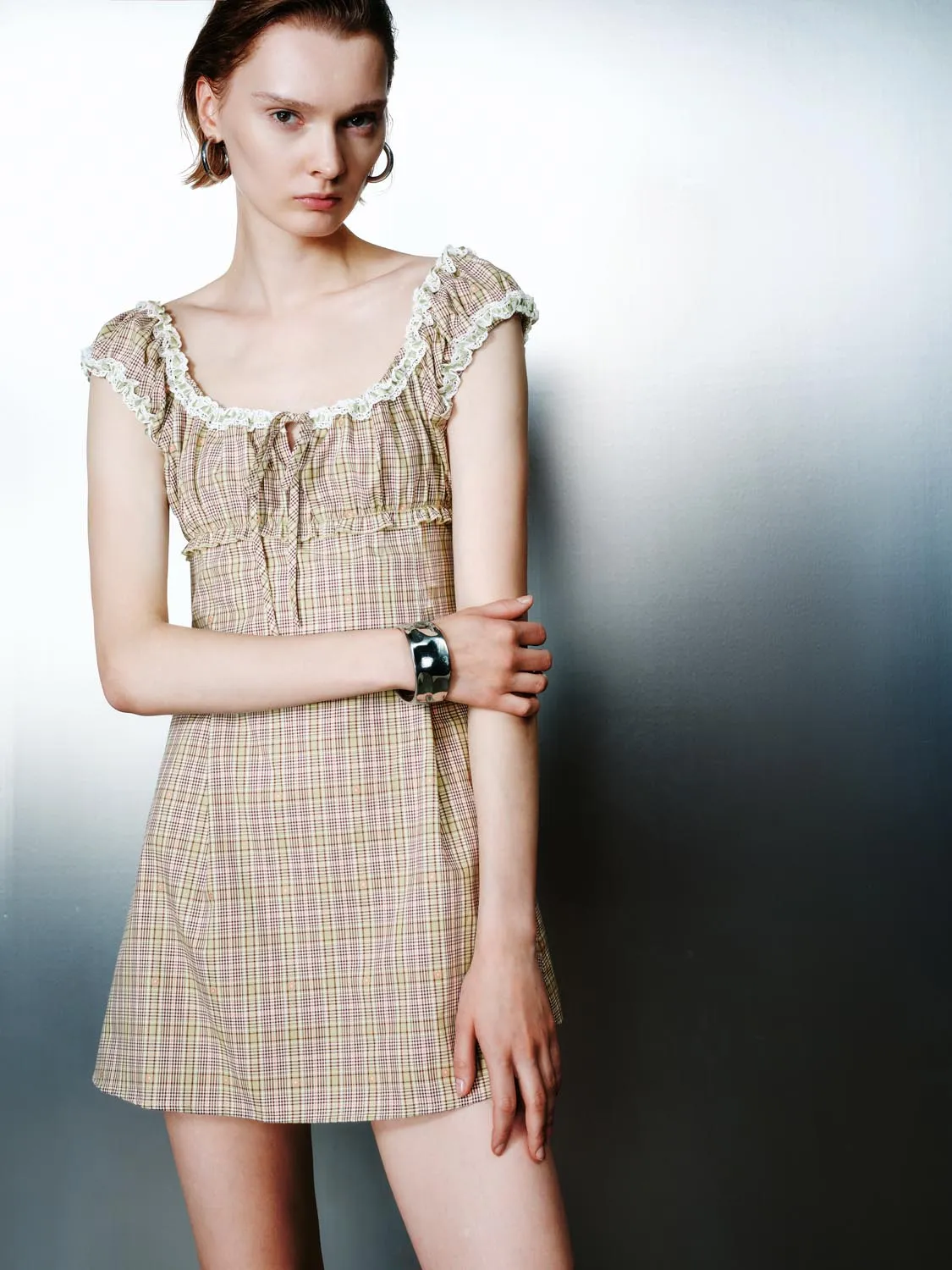 Plaid A-Line Dresses sold by Urban Revivo product image thumbnail 2