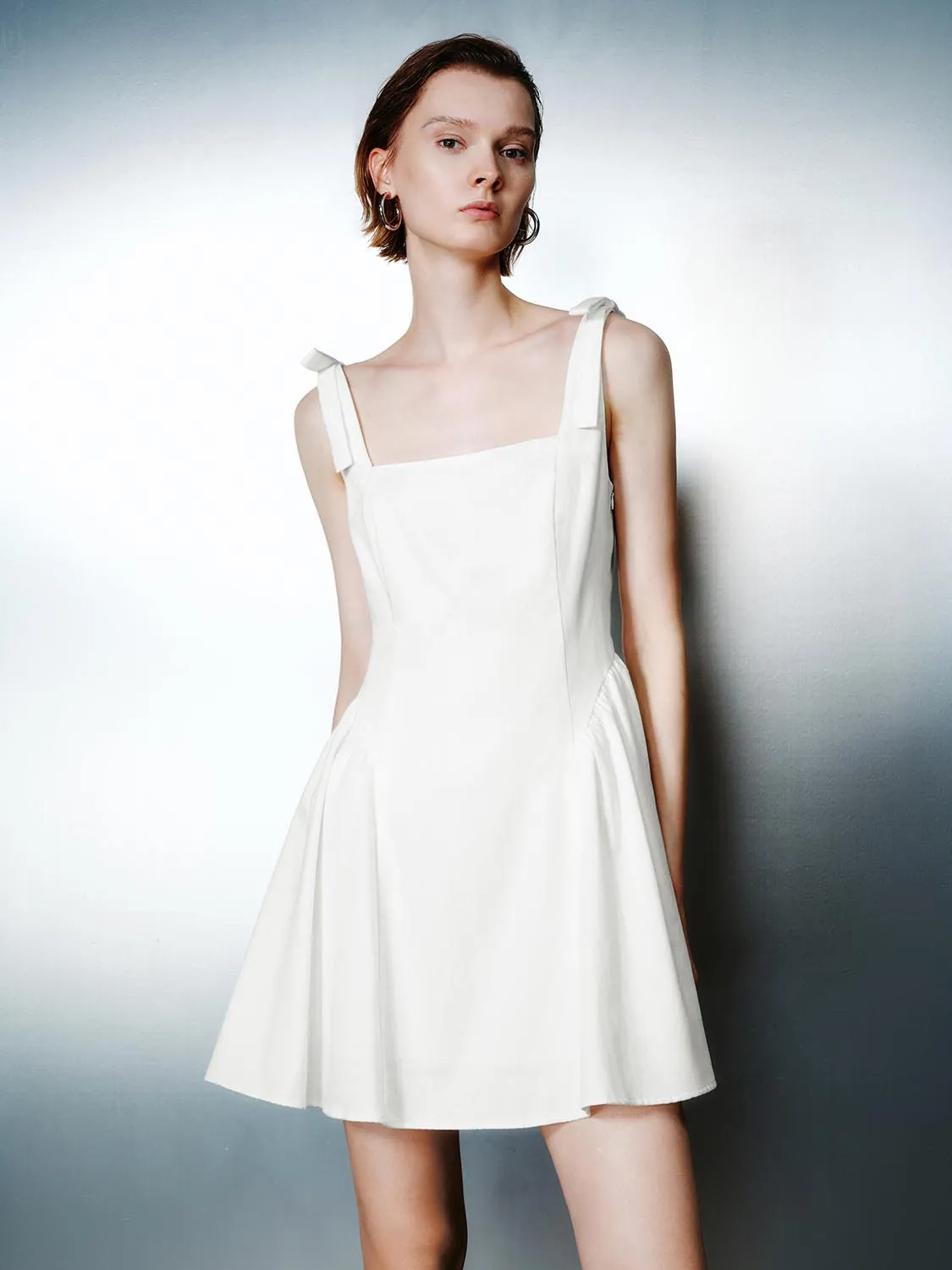 Denim Flared Mini Dresses sold by Urban Revivo