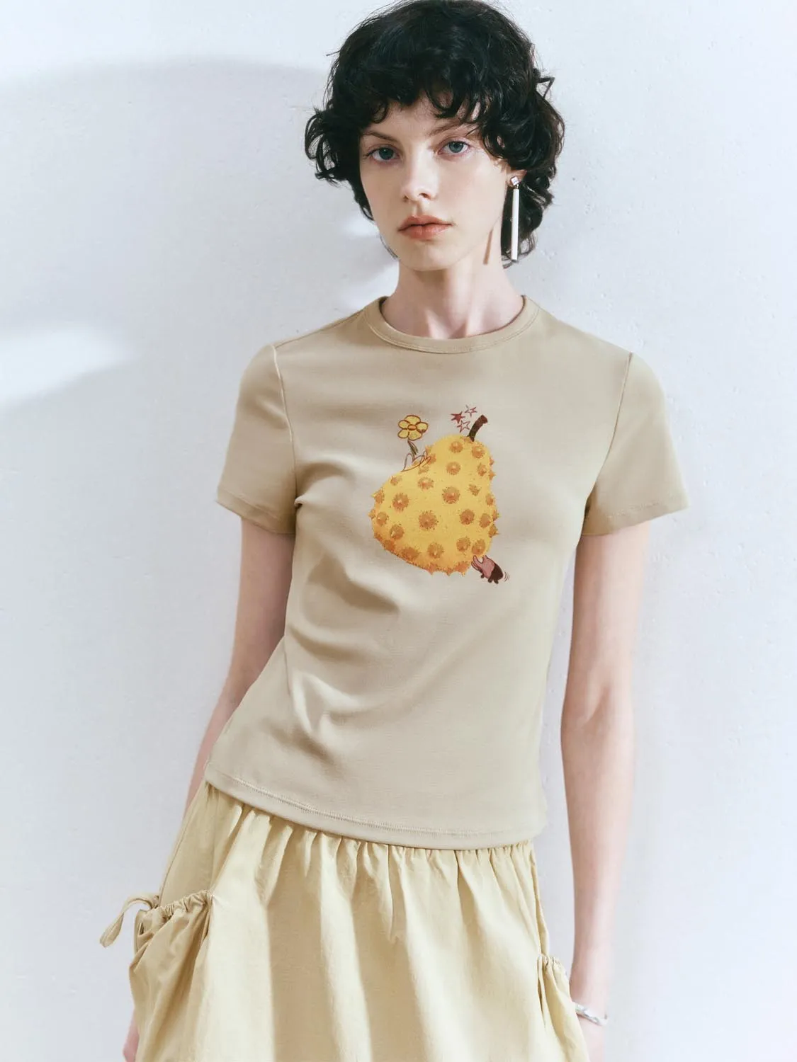 Printed Short Sleeve T-Shirts sold by Urban Revivo product image thumbnail 2