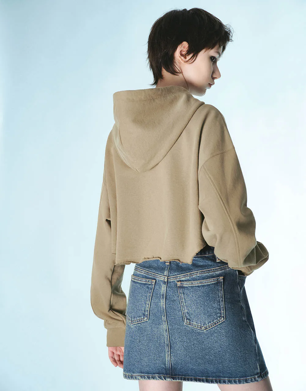 Zipper Front Hooded Jacket sold by Urban Revivo product image thumbnail 3