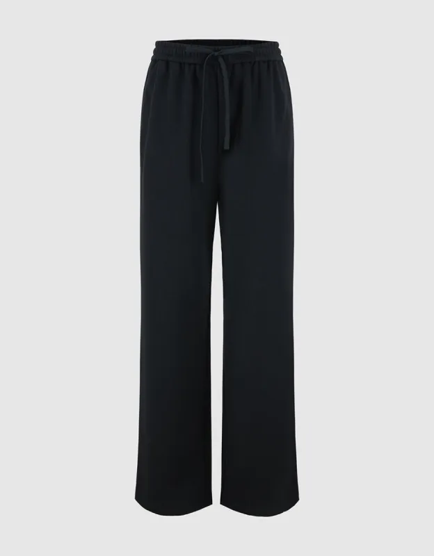 Elastic Waist Knitted Straight Pants sold by Urban Revivo