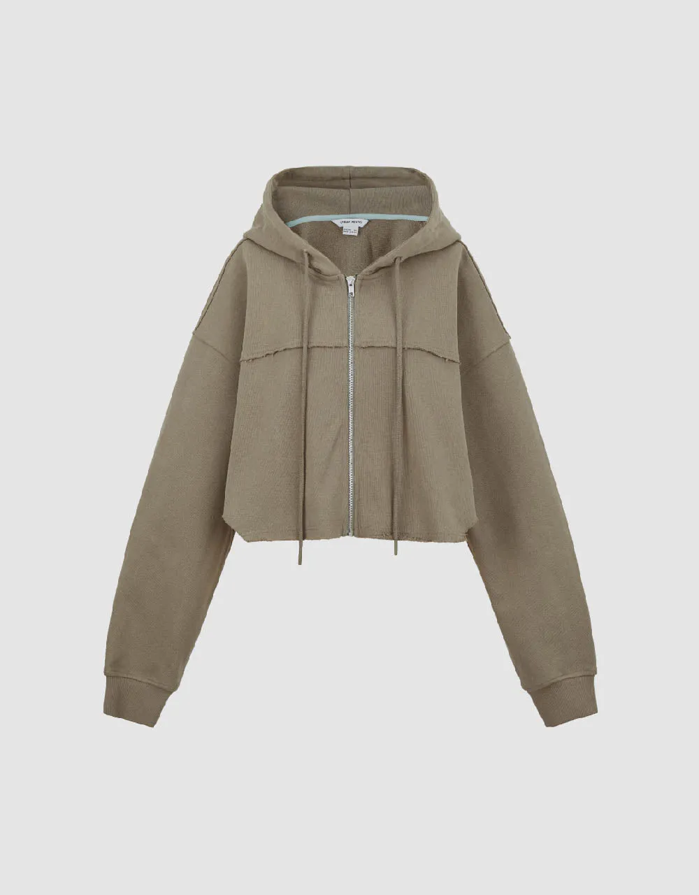 Zipper Front Hooded Jacket sold by Urban Revivo product image thumbnail 2
