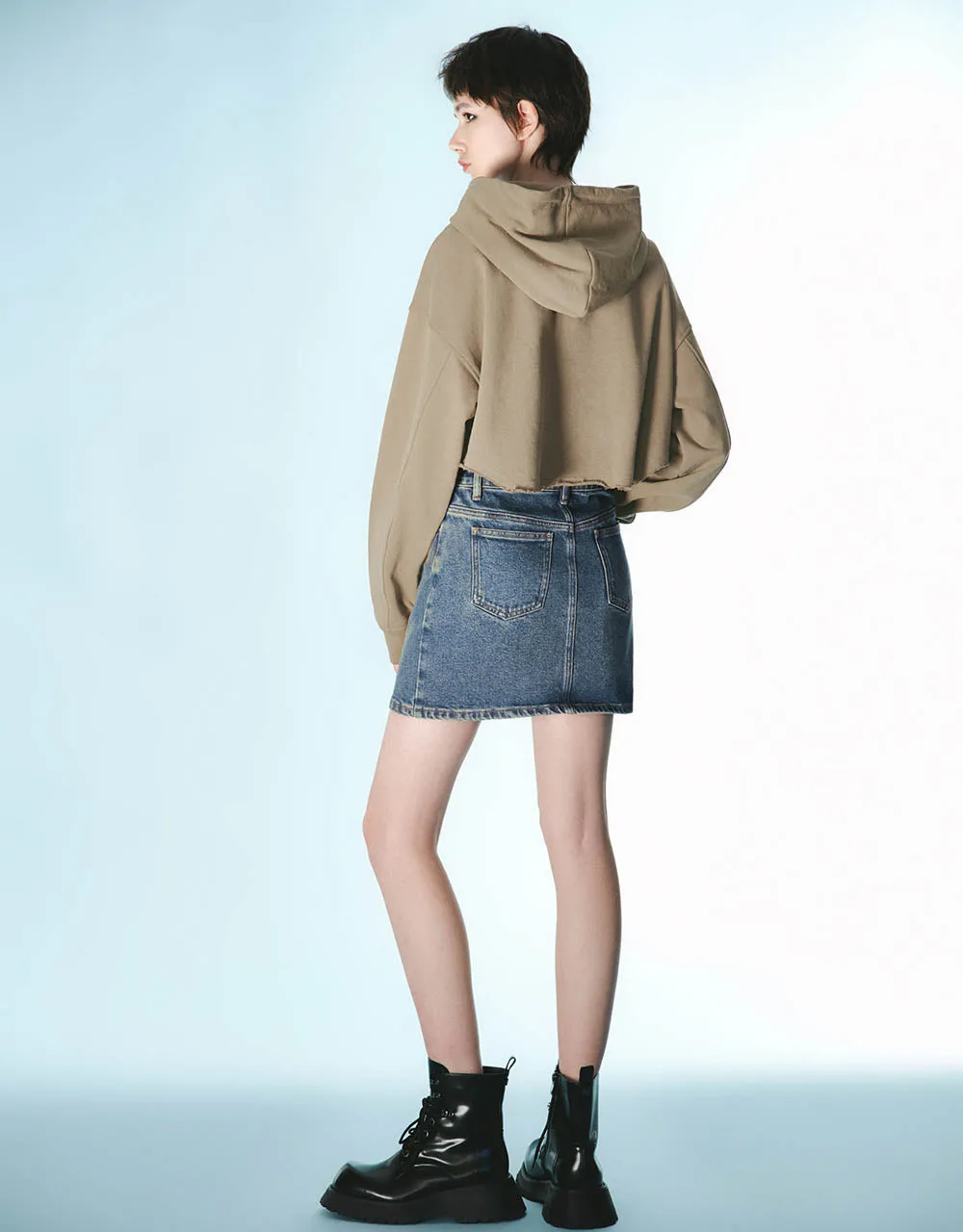 Zipper Front Hooded Jacket sold by Urban Revivo product image thumbnail 5