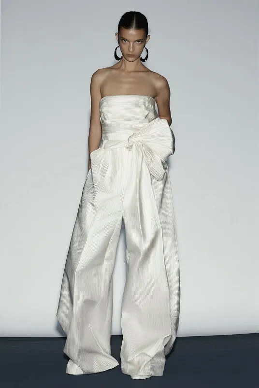 Loose Bandeau Belted Jumpsuits sold by Urban Revivo