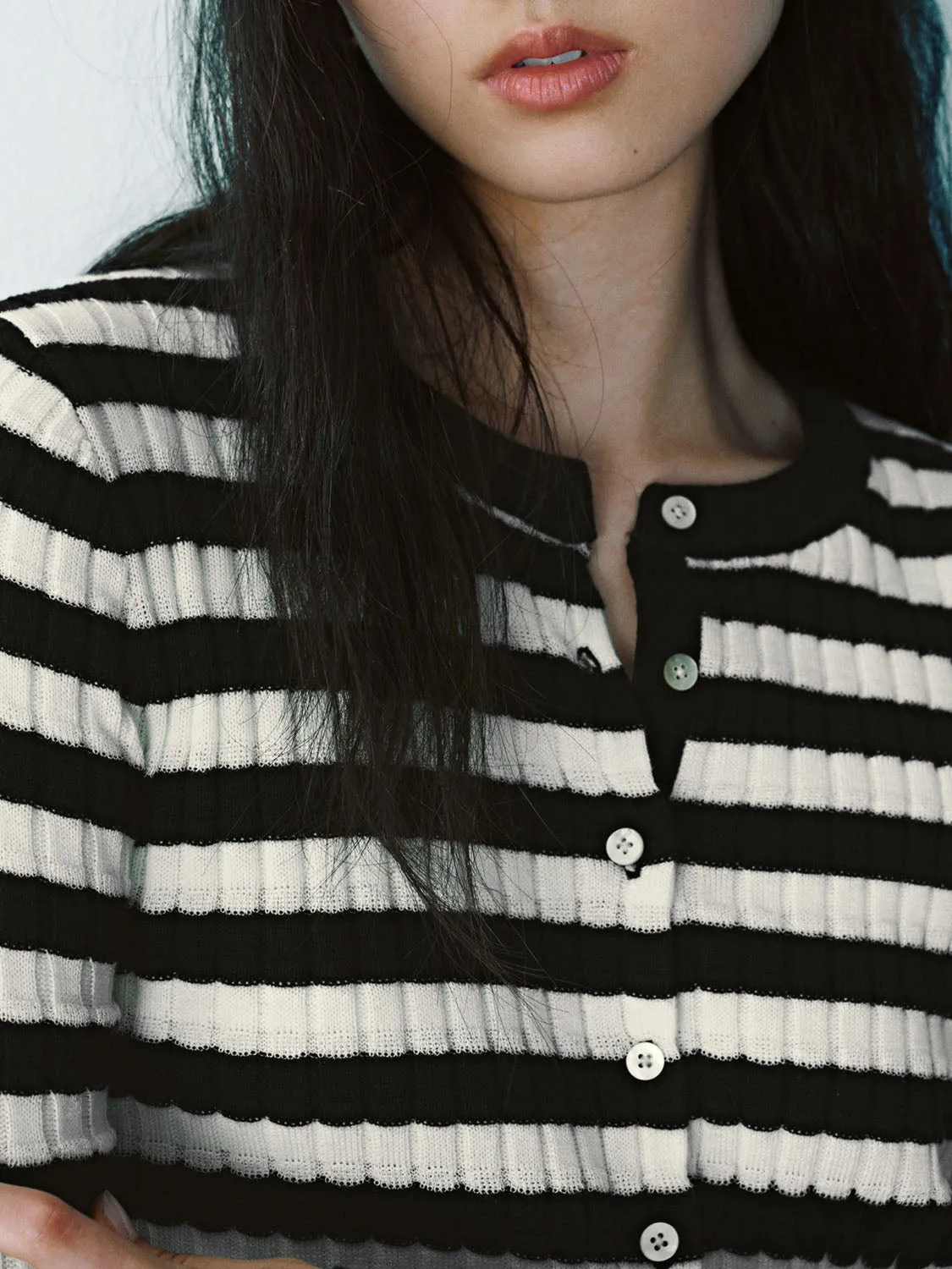 Striped Knitted Cardigans sold by Urban Revivo product image thumbnail 5