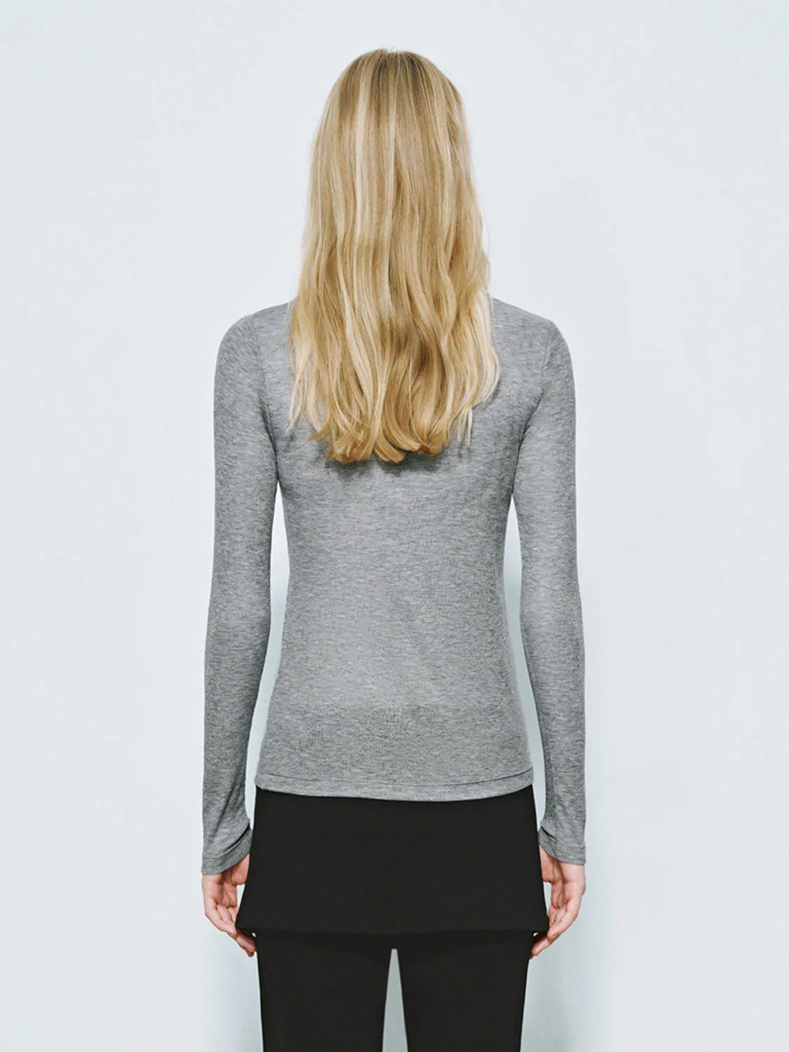Skinny Long Sleeve T-Shirts sold by Urban Revivo product image thumbnail 2