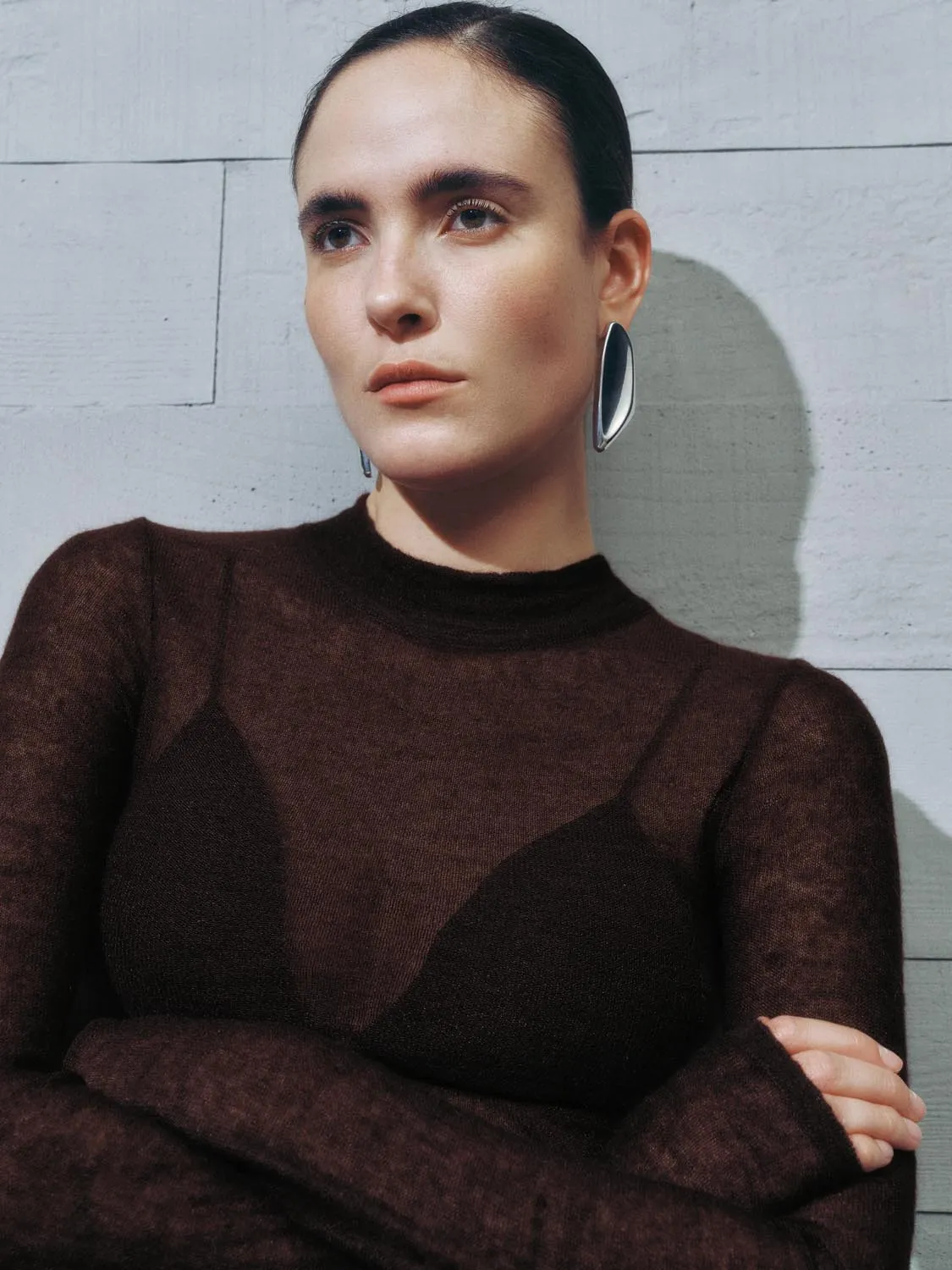 Sheer Knitted T-Shirts sold by Urban Revivo product image thumbnail 3