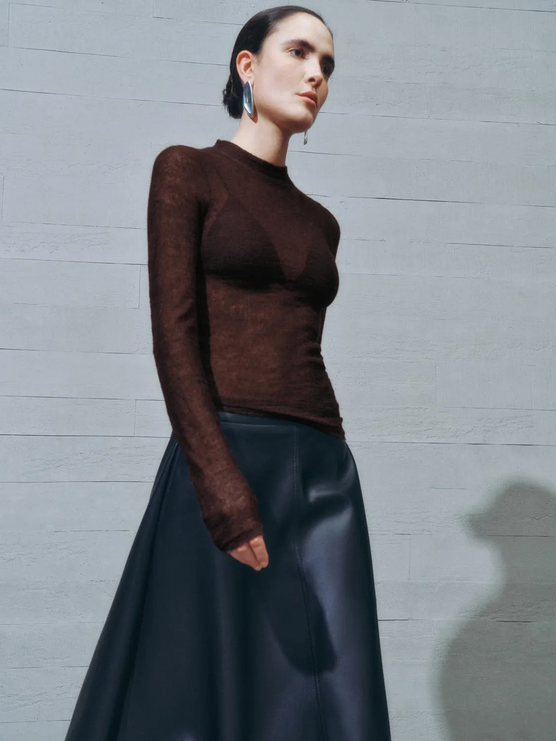 Sheer Knitted T-Shirts sold by Urban Revivo product image thumbnail 2