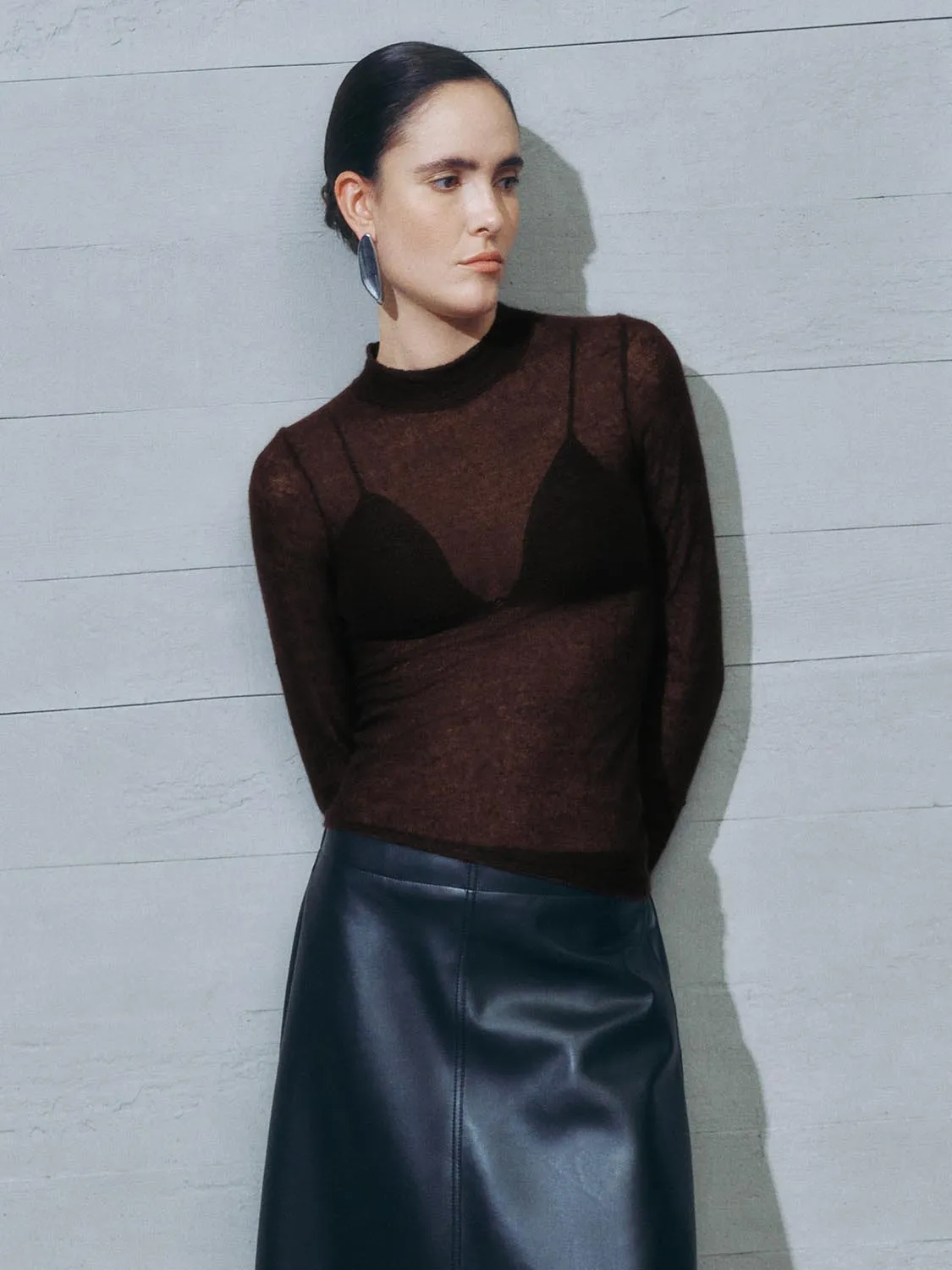 Sheer Knitted T-Shirts sold by Urban Revivo