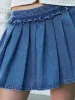 Pleated Denim Skirts sold by Urban Revivo