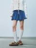 Pleated Denim Skirts sold by Urban Revivo