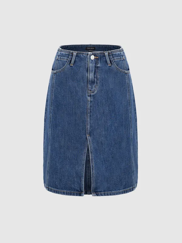 Midi Denim Skirts sold by Urban Revivo