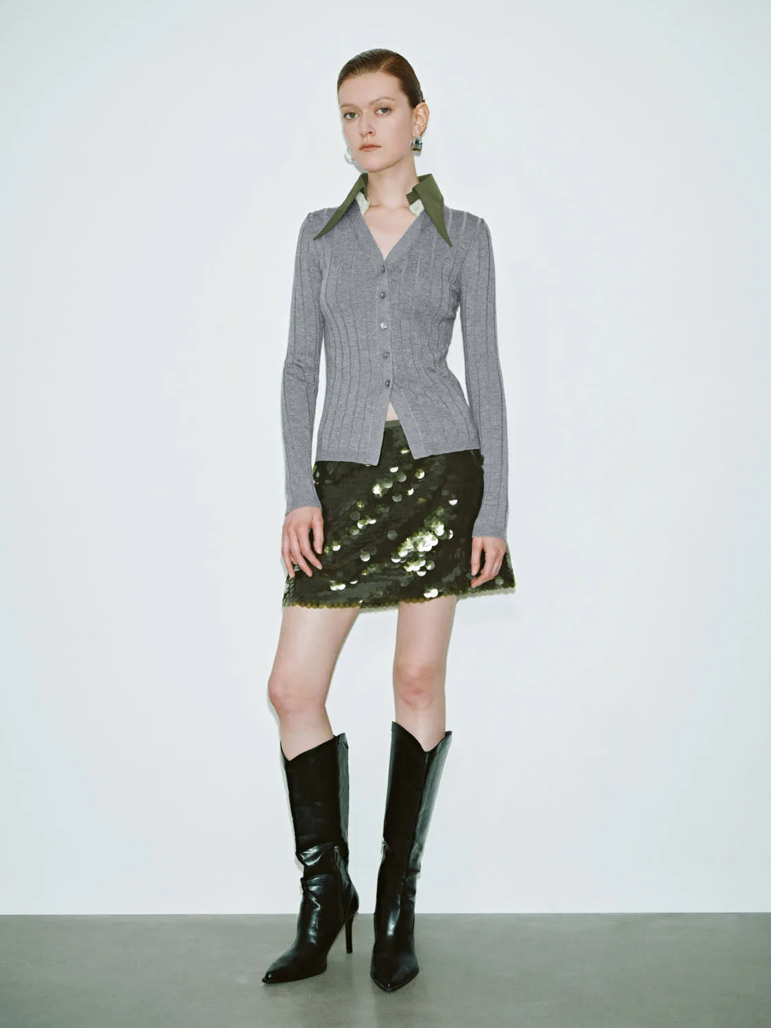 Lapel Knitted Cardigans sold by Urban Revivo product image thumbnail 4