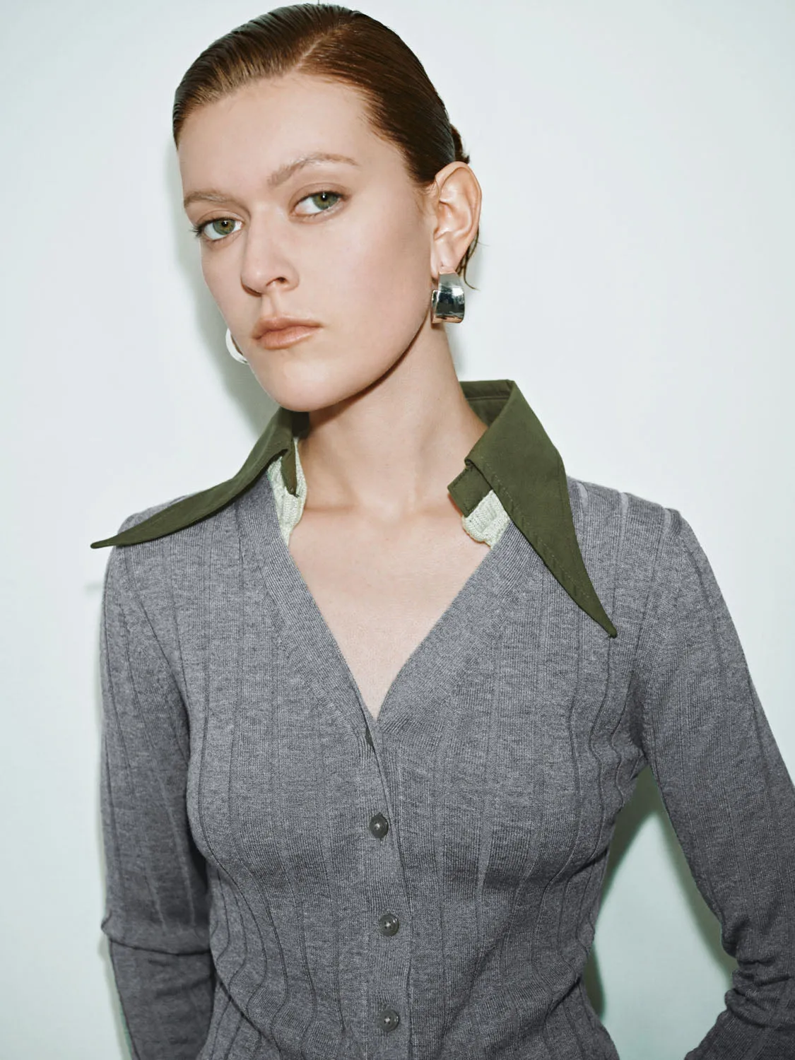 Lapel Knitted Cardigans sold by Urban Revivo product image thumbnail 3