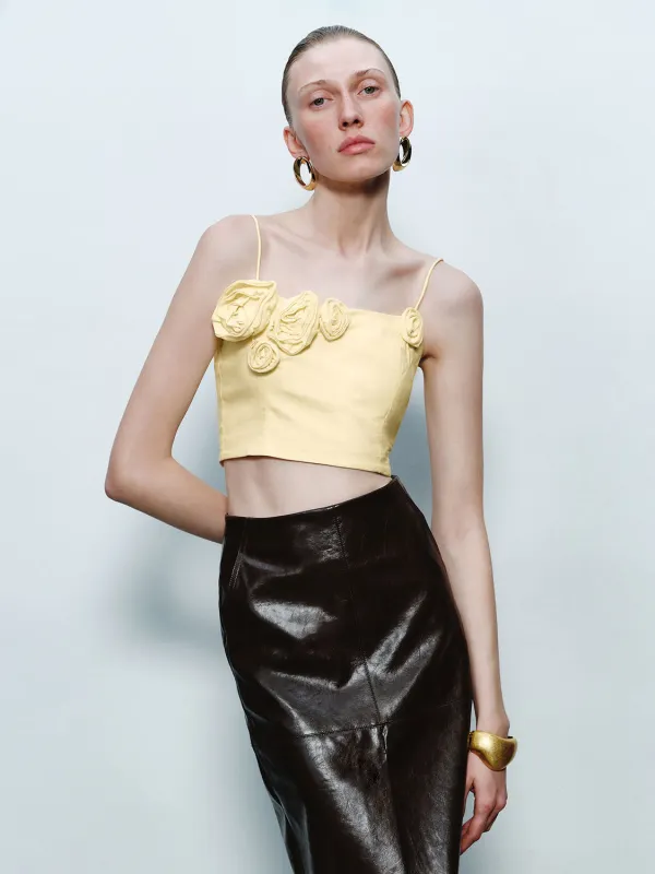 Flower Decor Cami Tops sold by Urban Revivo