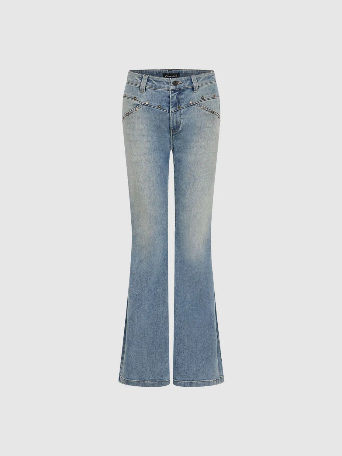 Denim Flared Jeans sold by Urban Revivo