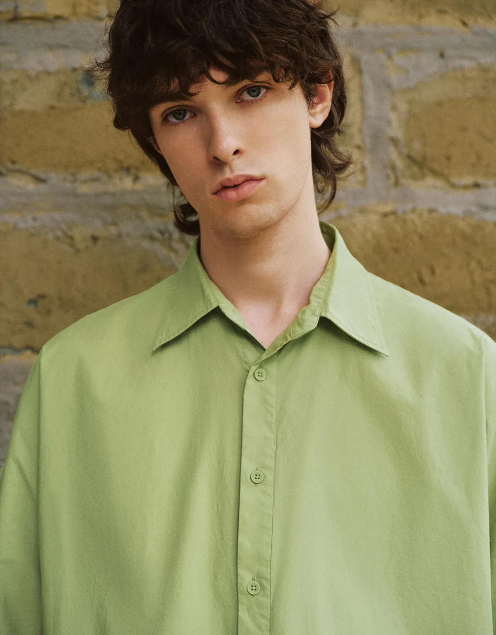 Button Up Straight Loose Shirt sold by Urban Revivo product image thumbnail 3