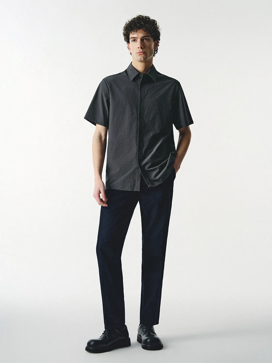 Short Sleeve Regular Shirts sold by Urban Revivo product image thumbnail 4
