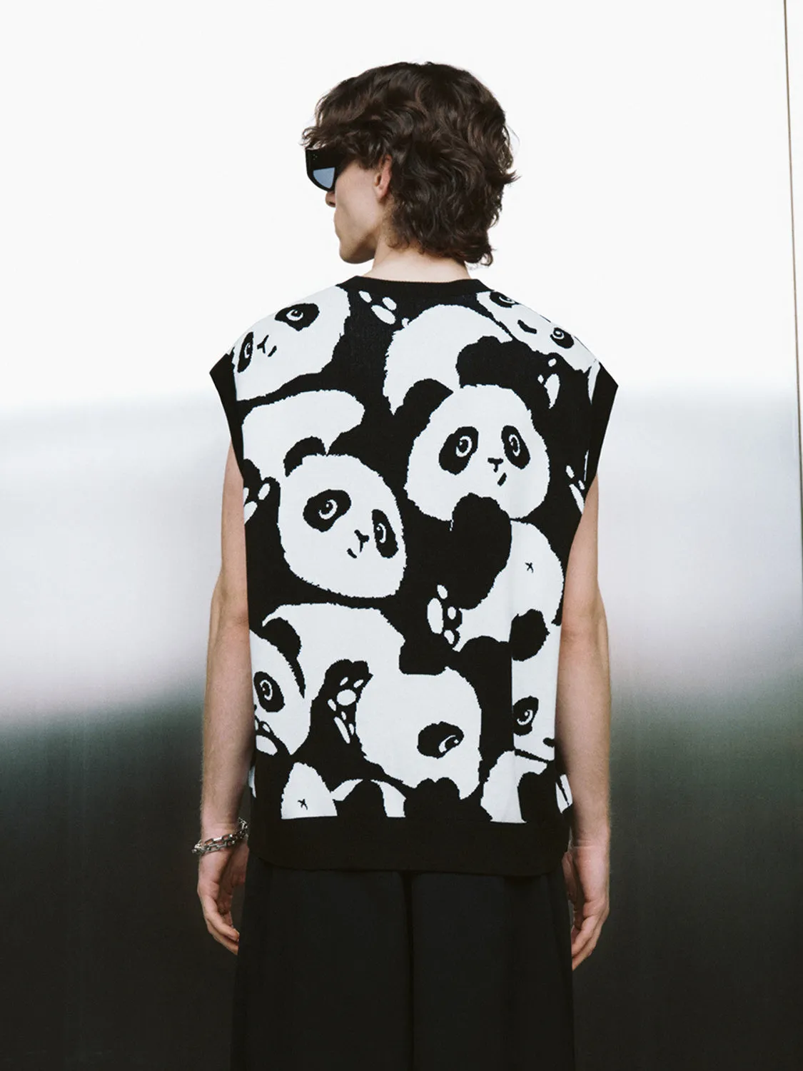 Panda Printed Knitted T-Shirts sold by Urban Revivo product image thumbnail 2