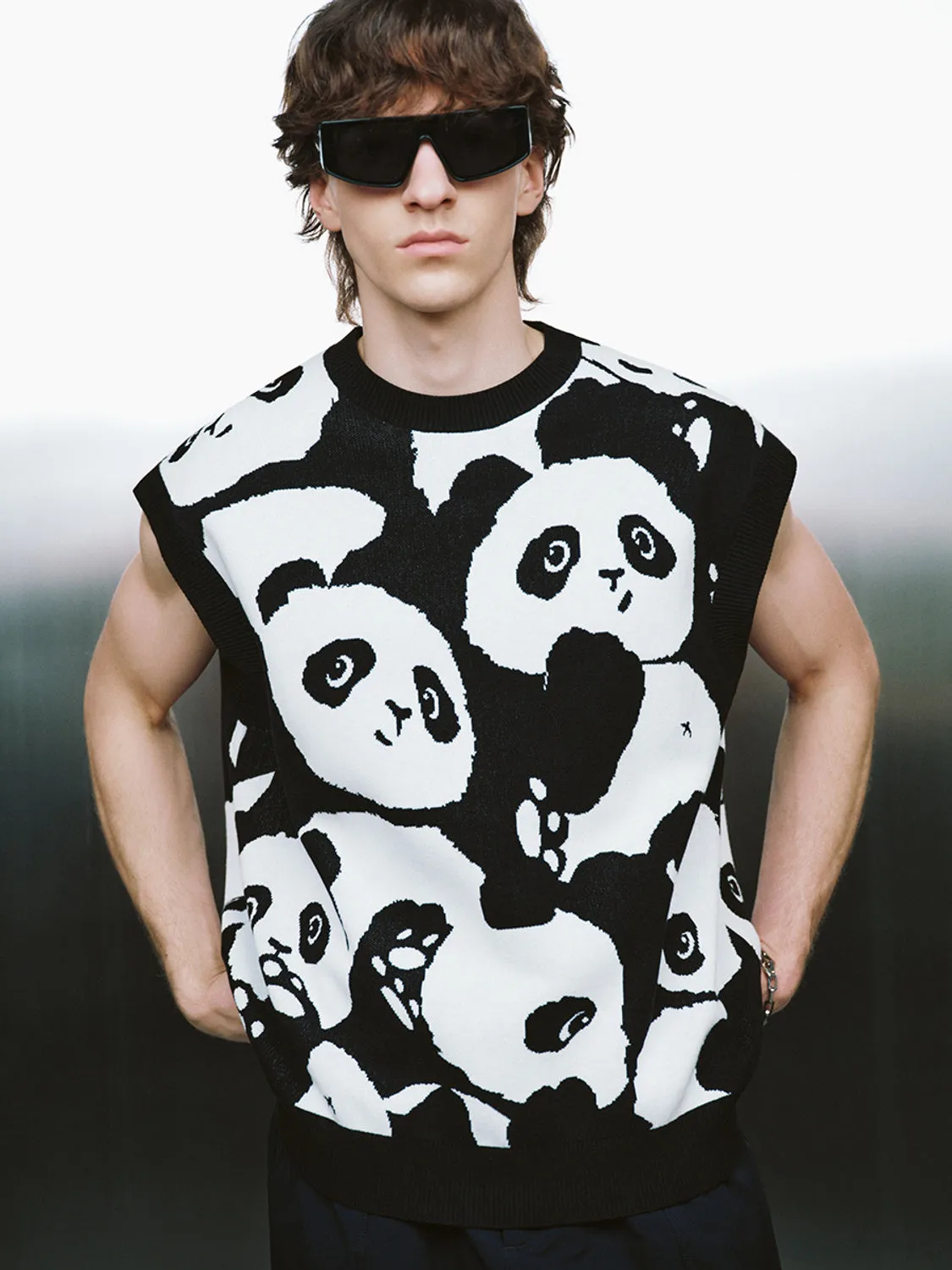 Panda Printed Knitted T-Shirts sold by Urban Revivo product image thumbnail 5