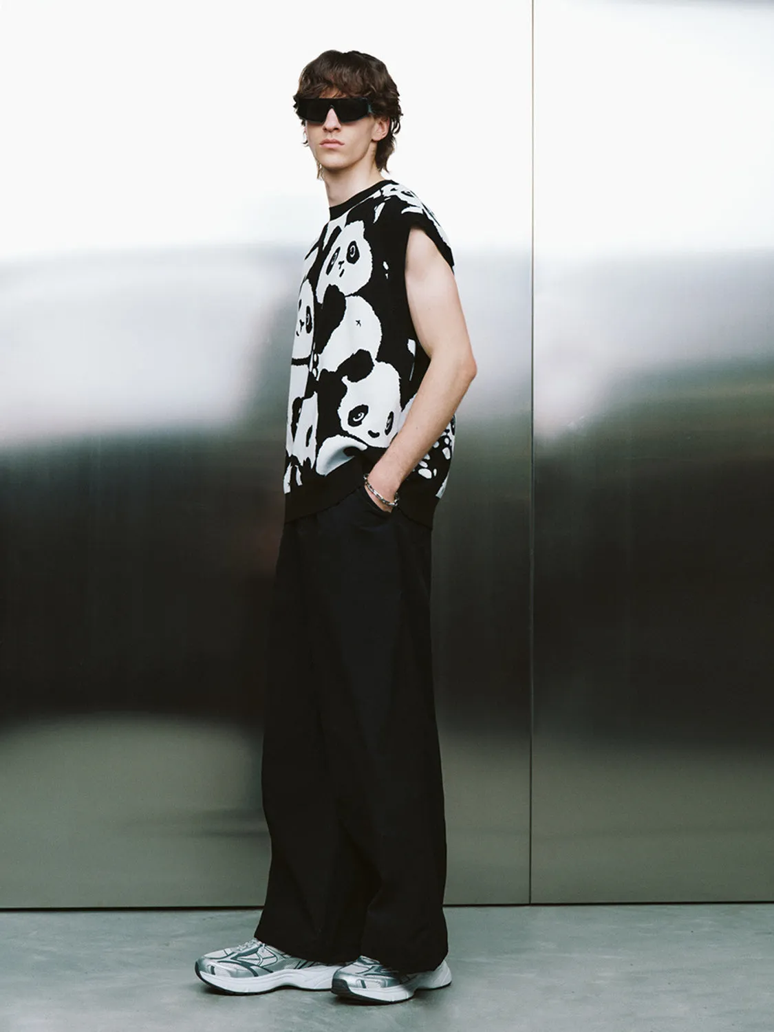 Panda Printed Knitted T-Shirts sold by Urban Revivo product image thumbnail 4