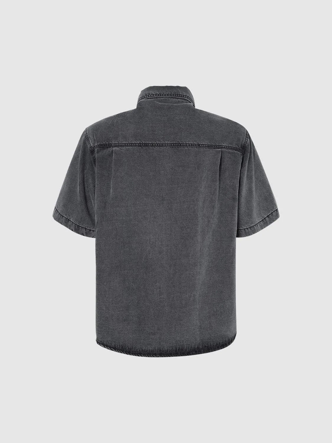 Short Sleeve Denim Shirts sold by Urban Revivo product image thumbnail 2