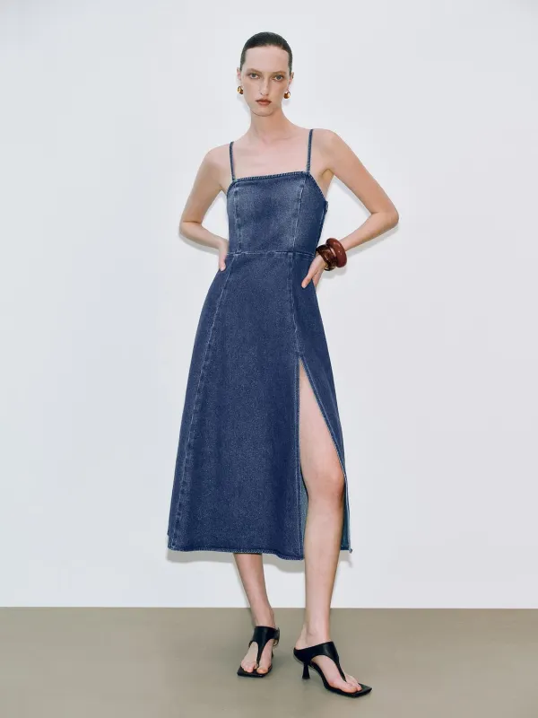 Camisole Denim Maxi Dresses sold by Urban Revivo