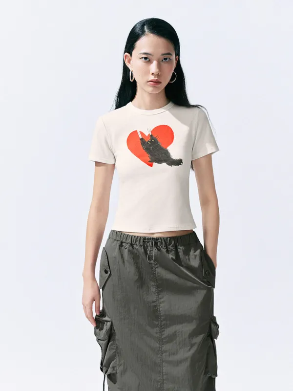 Printed Skinny T-Shirts sold by Urban Revivo