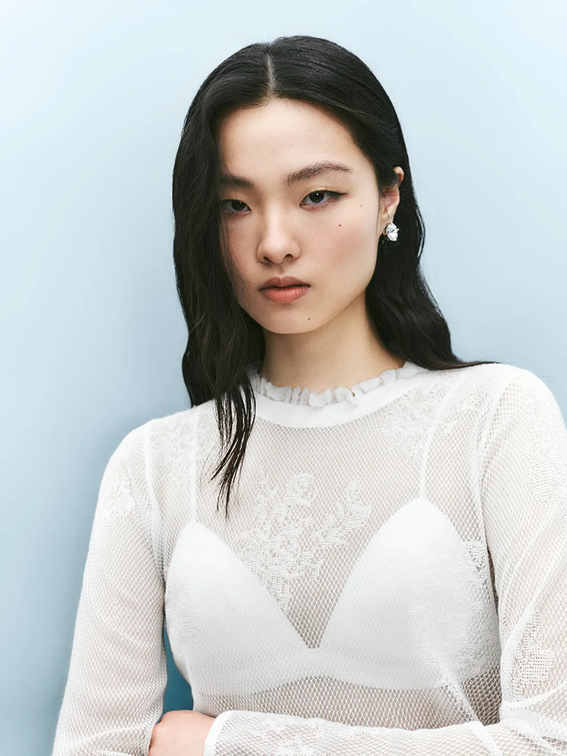 Sheer Knitted T-Shirts sold by Urban Revivo product image thumbnail 3