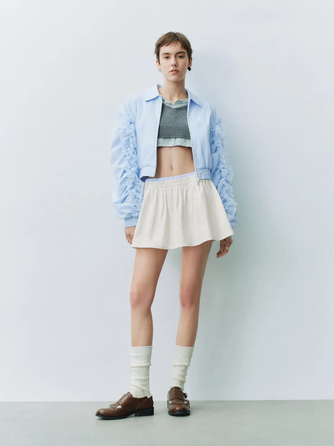 Loose Cropped Jackets sold by Urban Revivo product image thumbnail 4