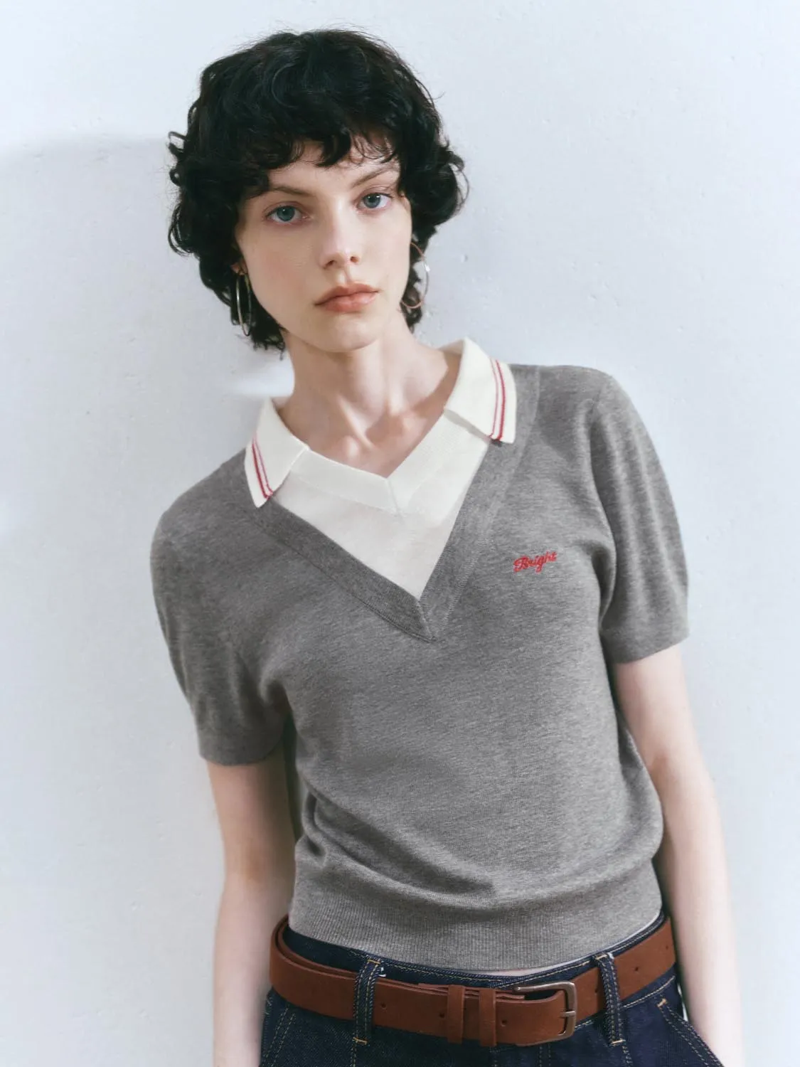 Knitted T-Shirts sold by Urban Revivo product image thumbnail 2