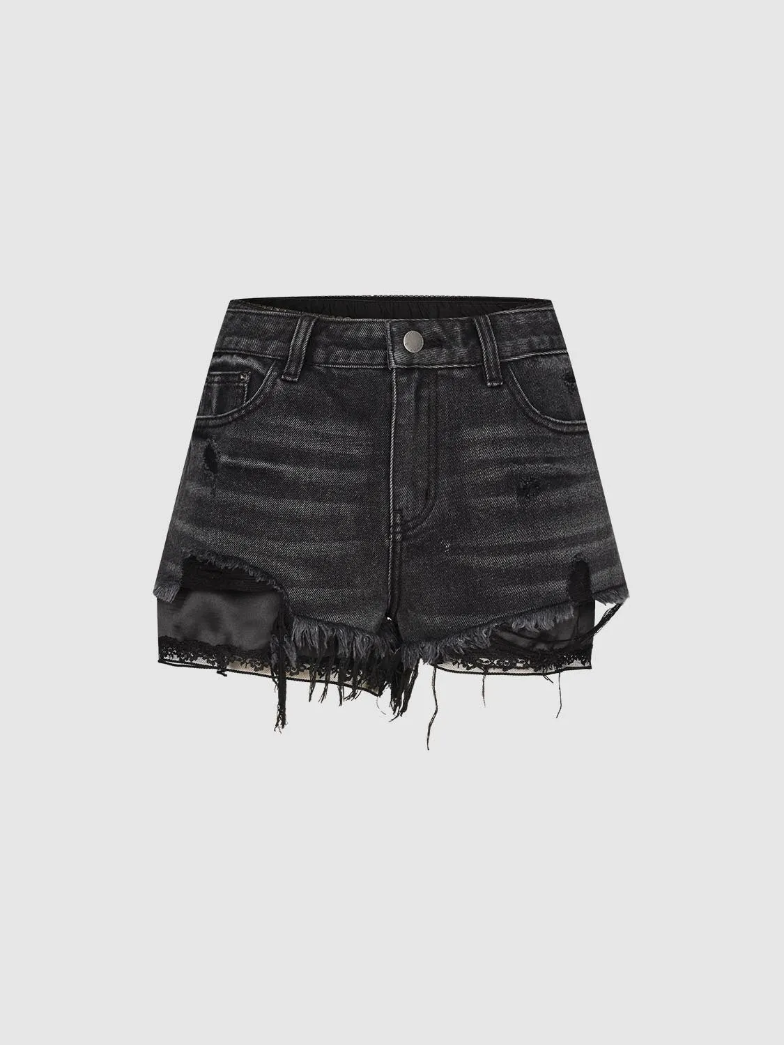Vogue Denim Shorts sold by Urban Revivo