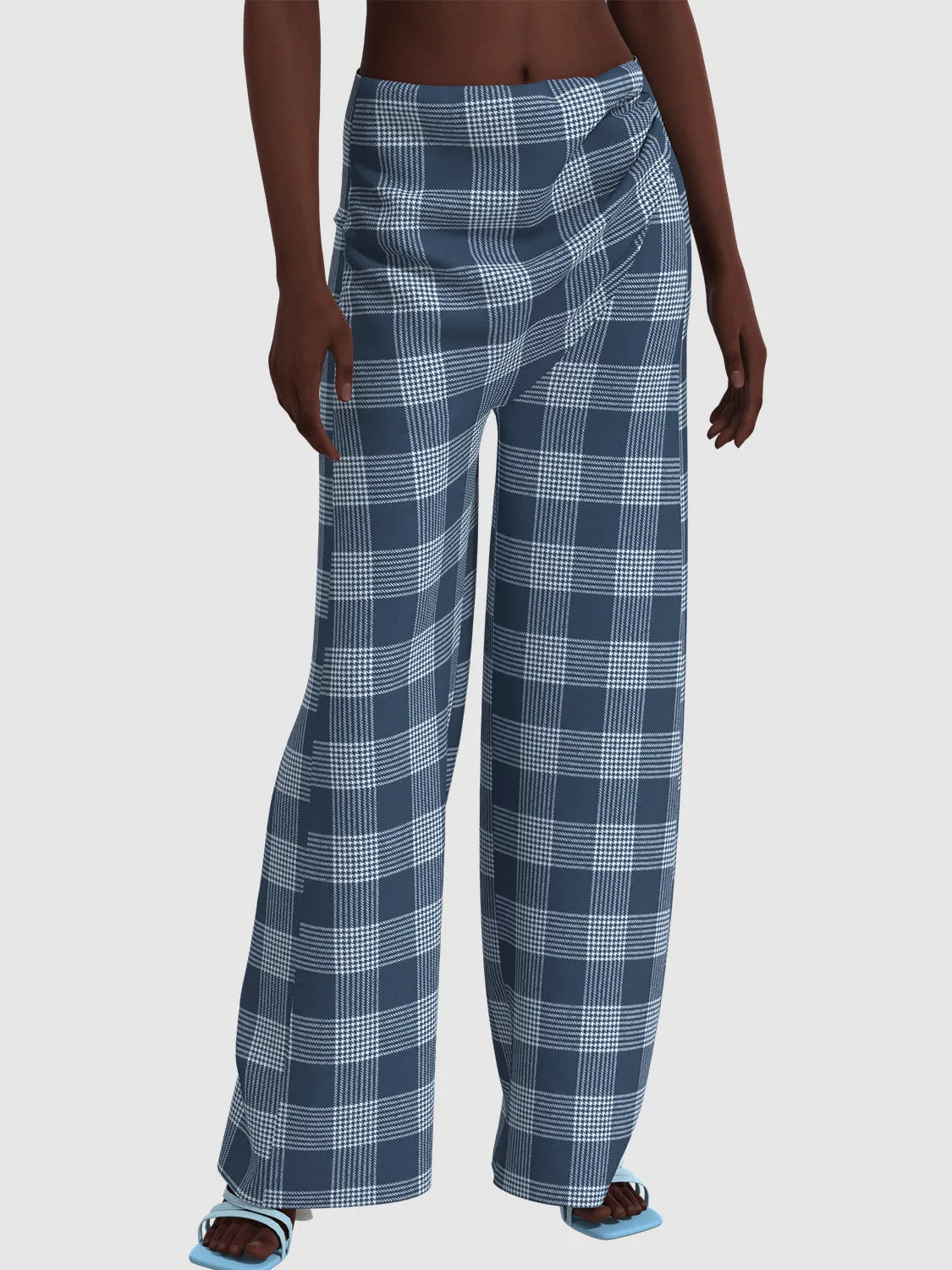 Plaid Skinny Fit Pants sold by Urban Revivo product image thumbnail 5