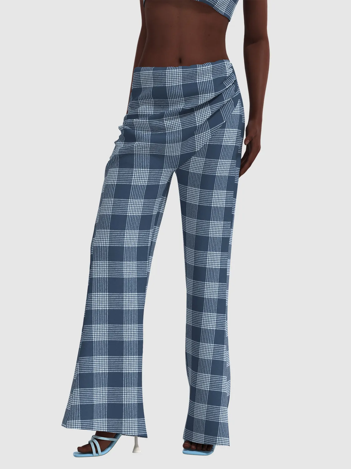 Plaid Skinny Fit Pants sold by Urban Revivo product image thumbnail 3
