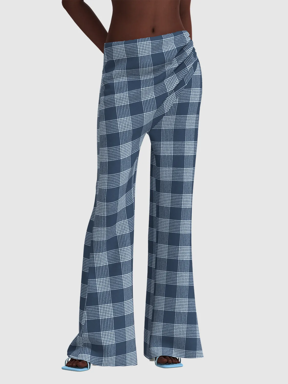 Plaid Skinny Fit Pants sold by Urban Revivo product image thumbnail 4