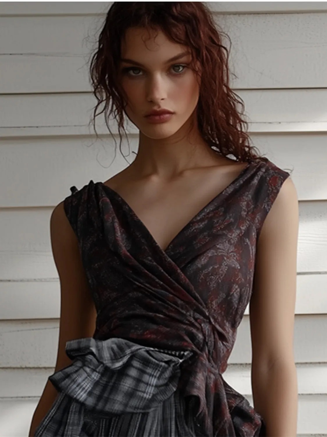 V-Neck Sleeveless Crossover Blouses sold by Urban Revivo