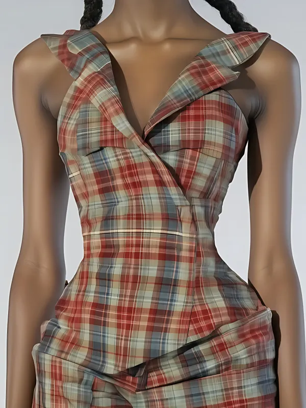 Plaid Hooedie Sleeveless Shirts sold by Urban Revivo