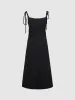 Square-cut Collar Skinny A-Line Cami Dress sold by Urban Revivo